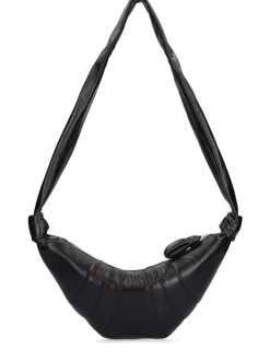 Borsa piccola Croissant in nappa