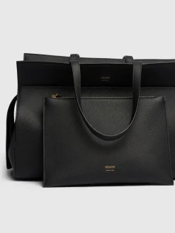 Borsa shopping Crosby in pelle liscia