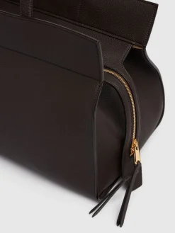 Borsa shopping Crosby in pelle liscia
