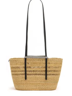 Borsa shopping media Bicro effetto rafia