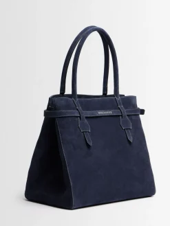 Borsa shopping Twin in camoscio