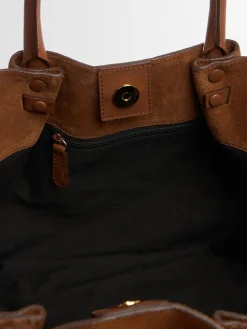 Borsa The Midi New York in camoscio