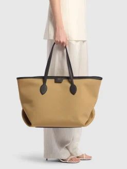 Borsa tote media Amalia in tela