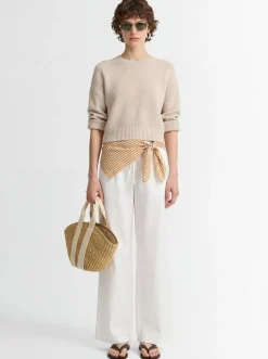 Boxy fit cotton sweater