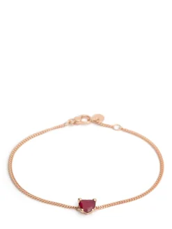 Bracciale in oro 9kt / rubino sintetico