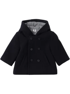 Caban wool blend coat