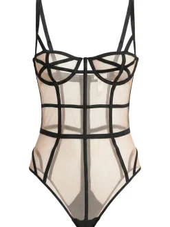 Caged poly bodysuit