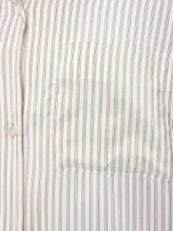 Camicia a maniche corte Jorge in seta a righe