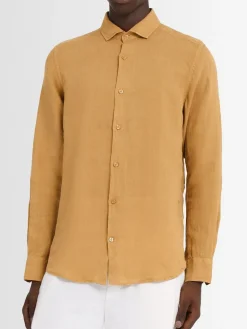 Camicia Antonio a maniche lunghe in lino