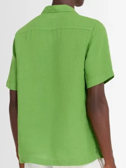 Camicia bowling Angelo in lino
