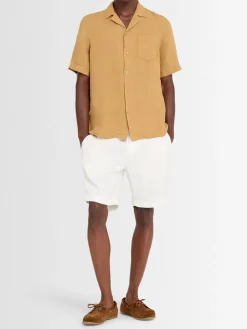 Camicia bowling Angelo in lino