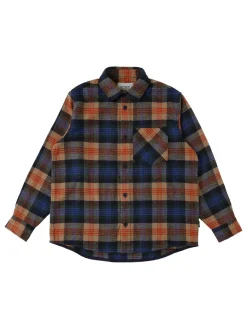 Camicia Dern in misto lana check