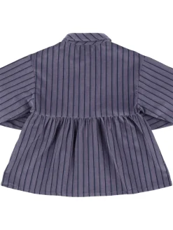 Camicia in cotone a righe