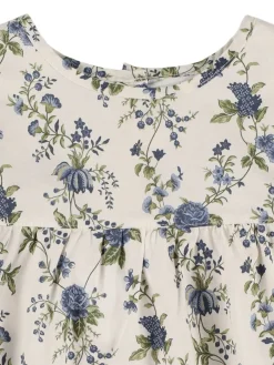 Camicia in cotone e lino con stampa