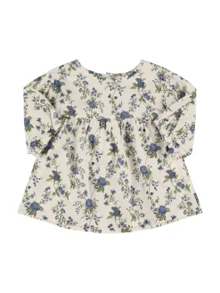 Camicia in cotone e lino con stampa