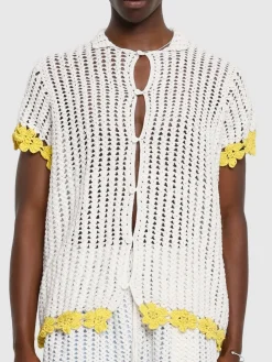 Camicia in crochet di cotone
