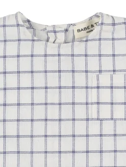 Camicia in misto cotone check