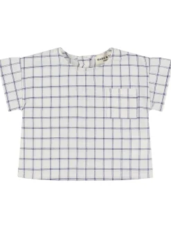 Camicia in misto cotone check
