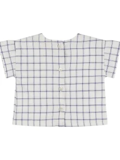 Camicia in misto cotone check