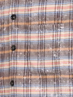 Camicia in misto lana a quadri