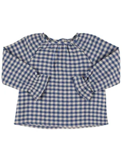 Camicia in popeline a quadri
