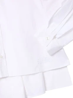 Camicia in popeline di cotone con ricami