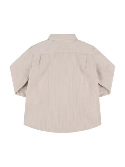 Camicia in popeline di cotone a righe