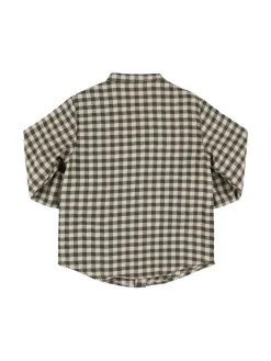 Camicia in popeline di misto cotone check