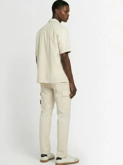 Camicia in twill di cotone stretch