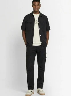 Camicia in twill di cotone stretch