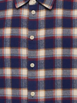 Camicia sartoriale in misto cotone check