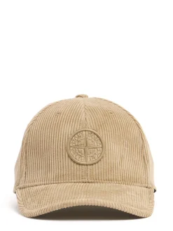 Cappello baseball in millerighe di cotone