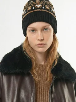 Cappello beanie Avers in cashmere