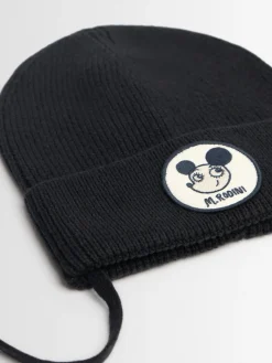 Cappello beanie in maglia di lana e cotone