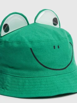 Cappello bucket Frog in gabardina di cotone