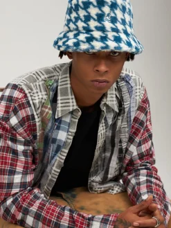 Cappello bucket in pelliccia sintetica