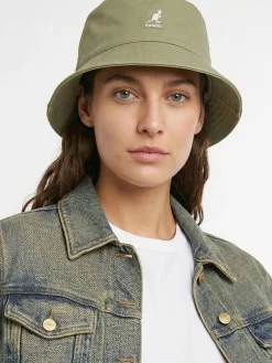 Cappello bucket in tessuto washed
