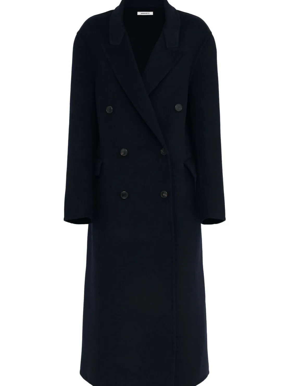 Cappotto doppiopetto Bianca in misto lana