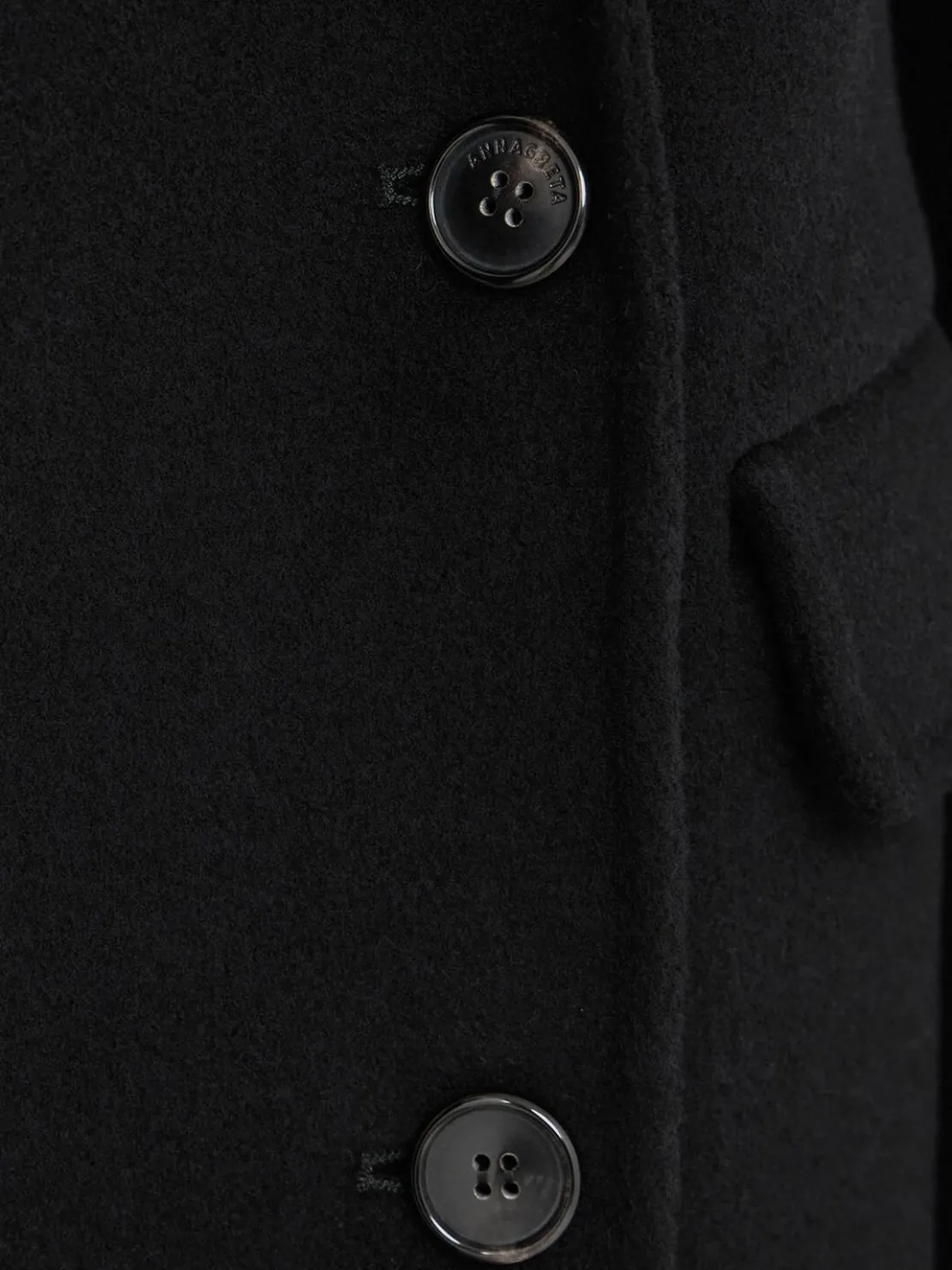 Cappotto doppiopetto Bianca in misto lana