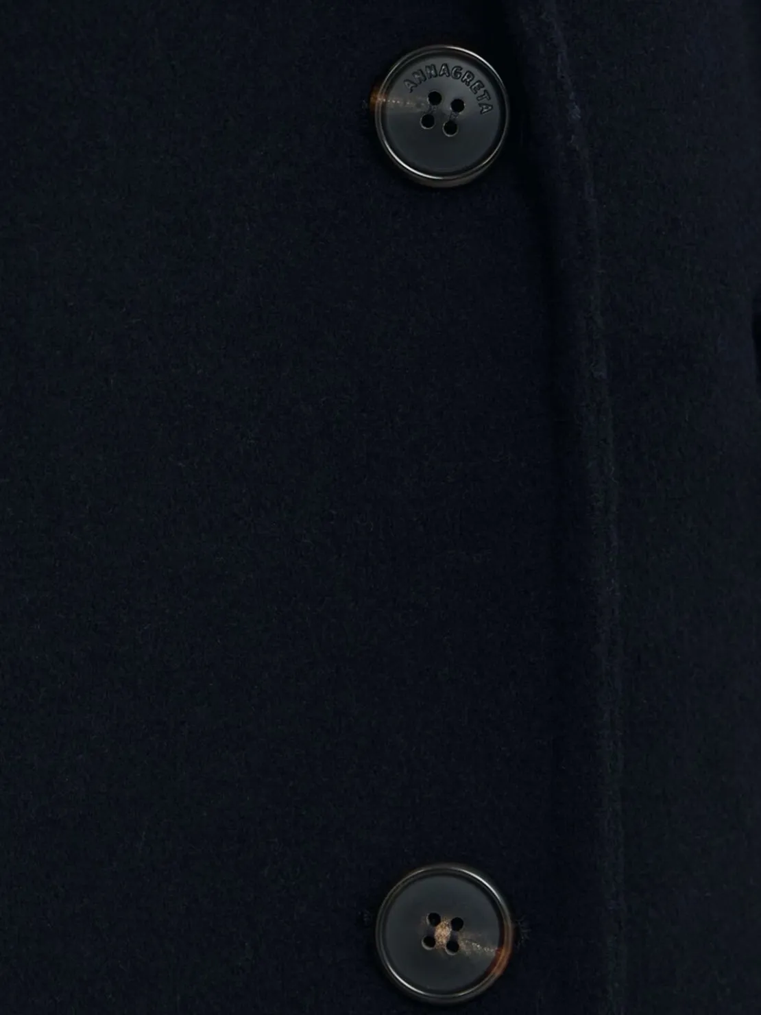 Cappotto doppiopetto Bianca in misto lana
