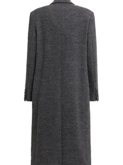 Cappotto doppiopetto in misto lana