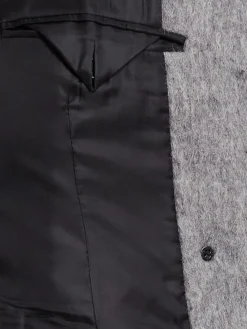 Cappotto doppiopetto in misto lana
