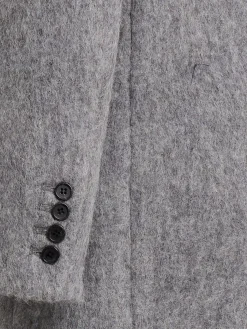 Cappotto doppiopetto in misto lana