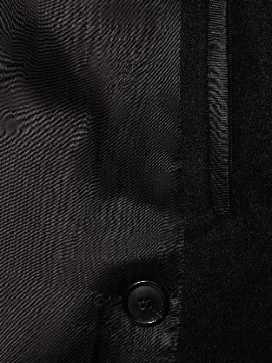 Cappotto doppiopetto in misto mohair