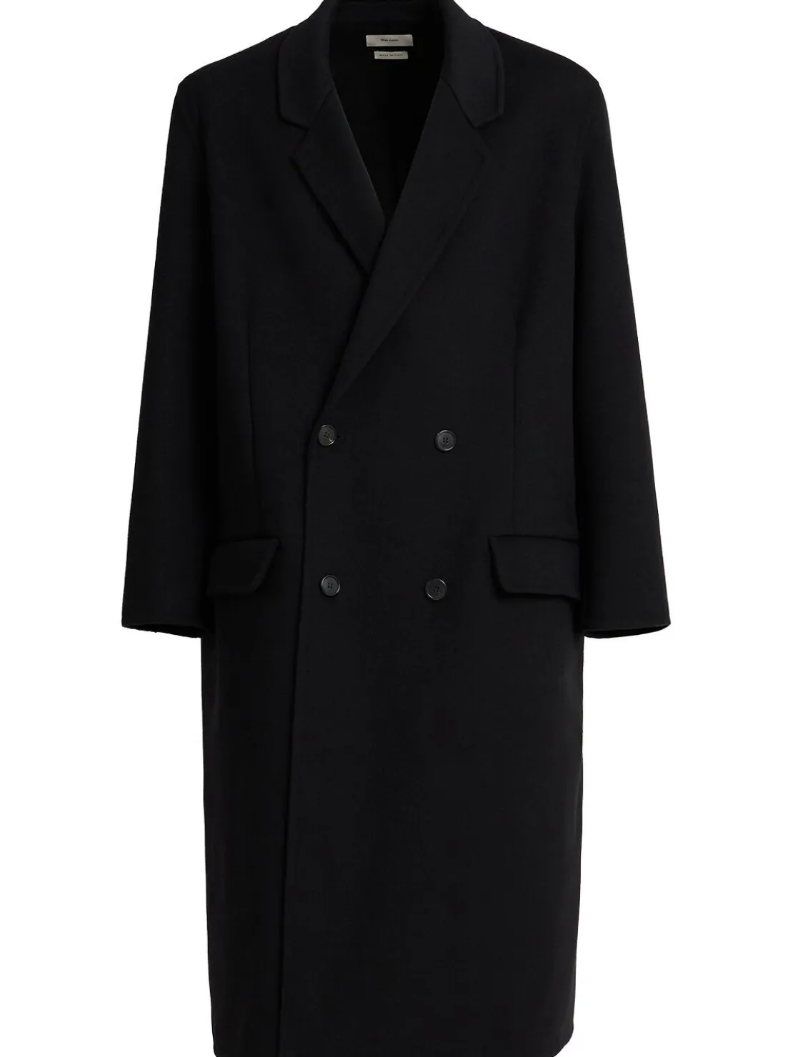 Cappotto doppiopetto in misto lana
