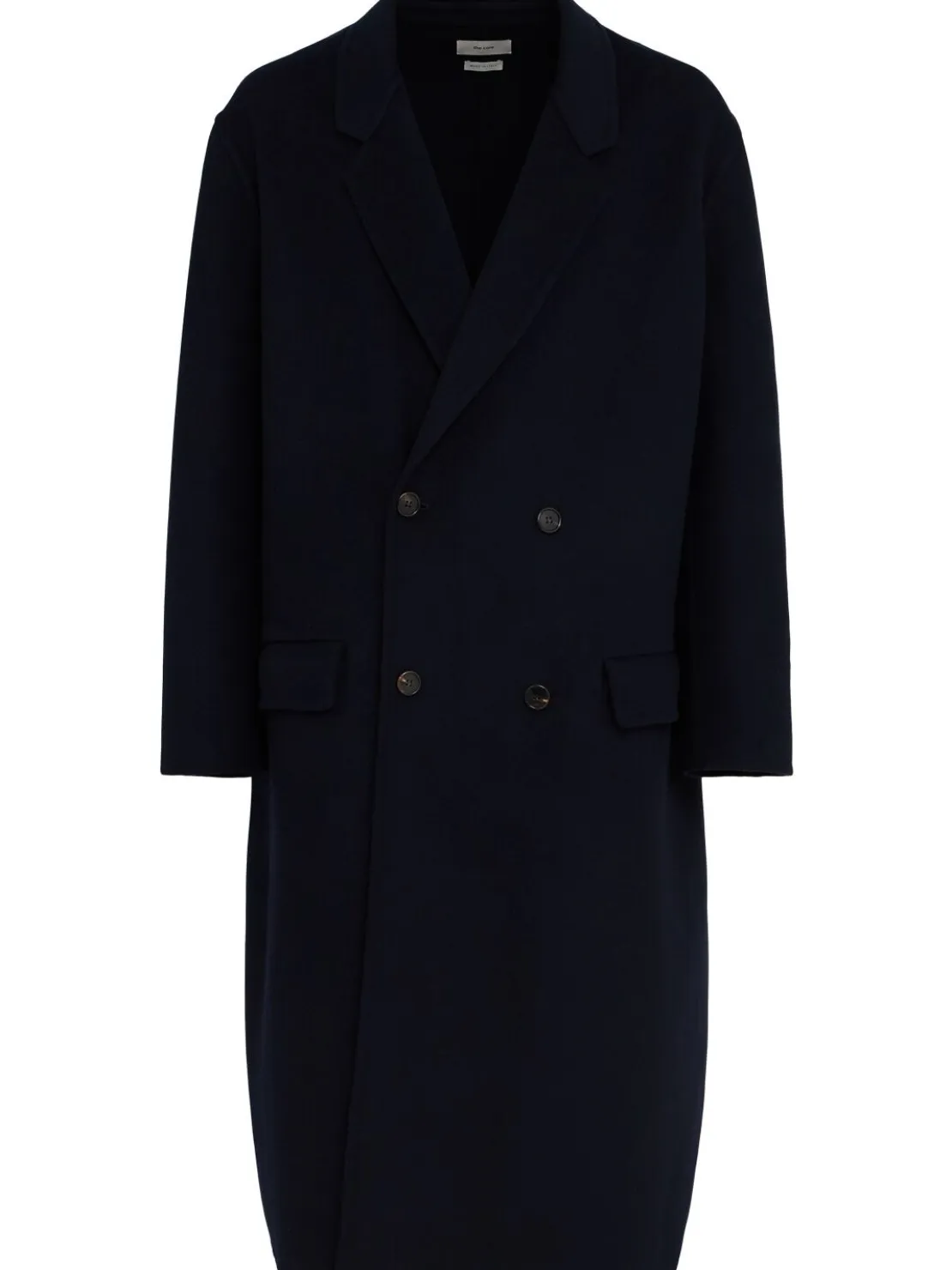 Cappotto doppiopetto in misto lana
