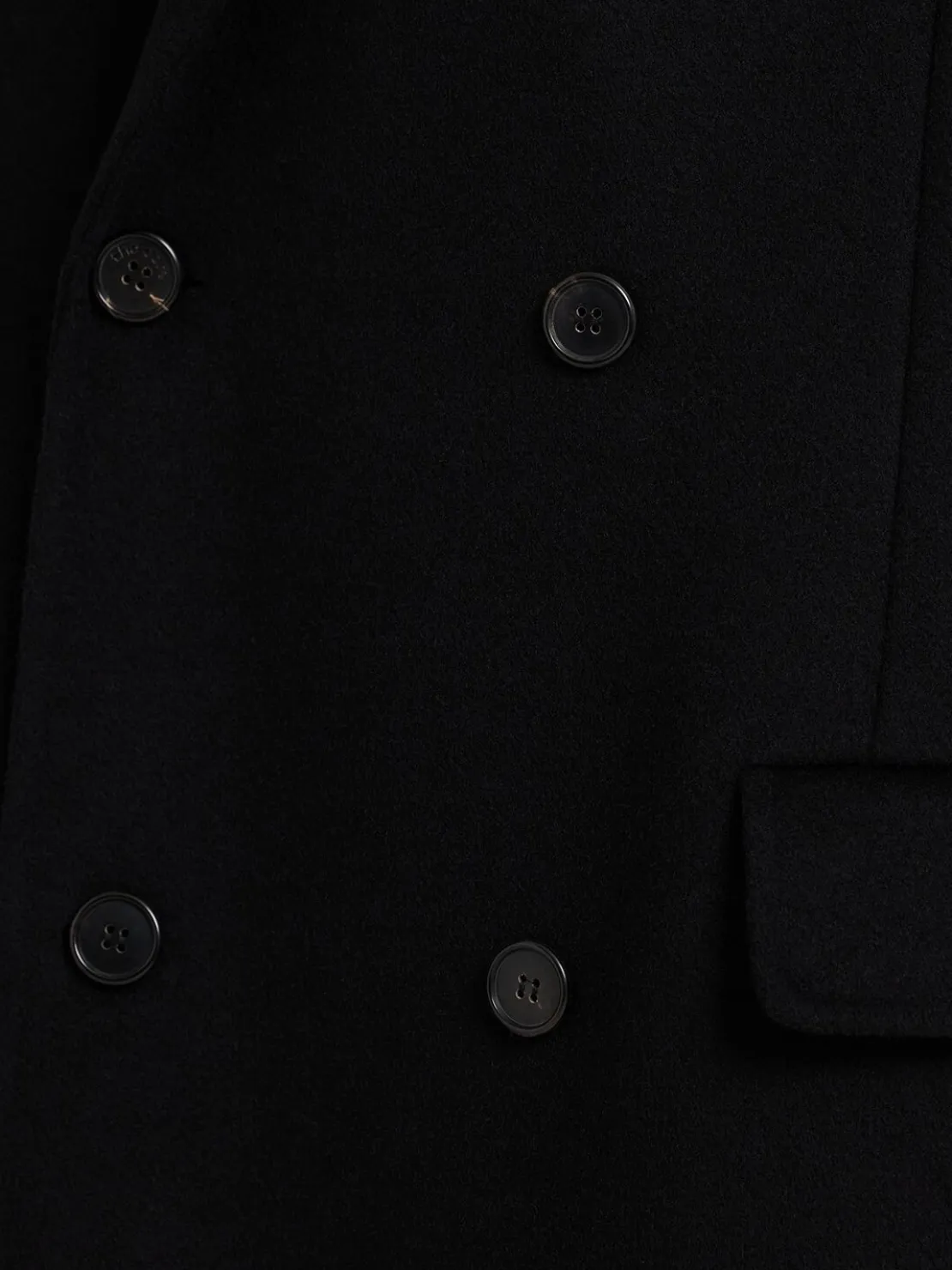Cappotto doppiopetto in misto lana