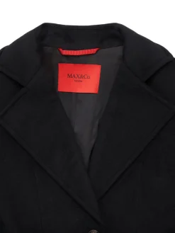 Cappotto in lana con cintura