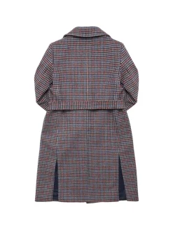 Cappotto in lana con cintura
