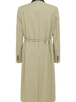 Cappotto in misto lana con cintura